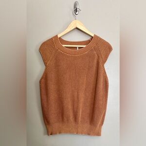 Young Fabulous & Broke Camel Brown Sleeveless Sweater